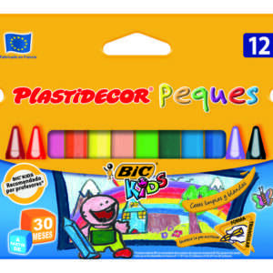 12 Ceras Plastidecor Triangulares Peques