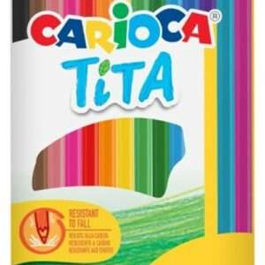 12 Lápices y 2 Gratis de Colores Hexagonales Carioca Tita