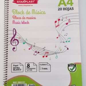 Bloc de Música Starplast A4