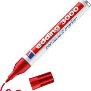 Rotulador Edding 3000 Permanente Rojo