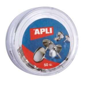 50 Chinchetas Niqueladas Apli