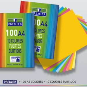 Papel Premier A4 Colores Surtidos