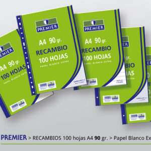 Recambio A4 Premier Cuadro 4 mm 90gr