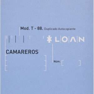 Talonario Camarero 1/ 8 Duplicado