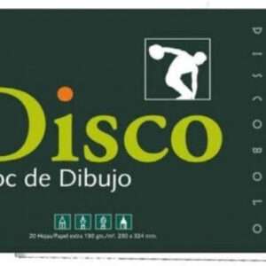Bloc Dibujo Disco Con Recuadro