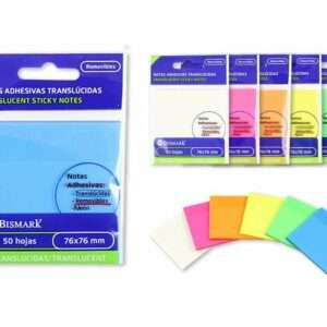 Notas Adhesivas Translúcidas 76x76mm
