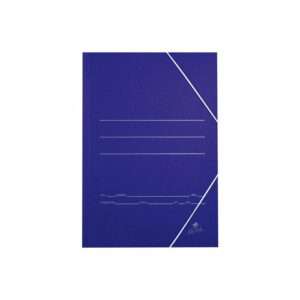 Carpeta Gomas Cartón Azul Folio