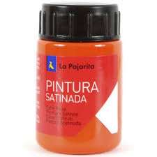 Pintura Satinada La Pajarita 35ml Naranja