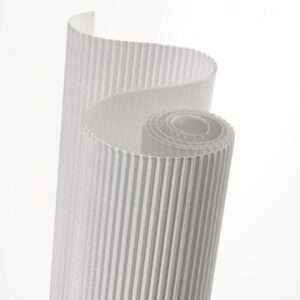 Cartón Ondulado Blanco 50x65cm 328Gr