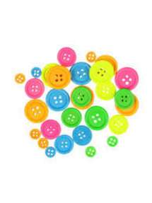 30 Botones Madera Color-Tamaño Surtido