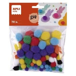 Pompones Colores Tamaño Surtidos