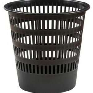 Papelera Rejilla Plástico Negra 12L