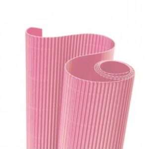 Cartón Ondulado Rosa 50x65cm 328Gr