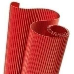 Rollo Cartón Ondulado Rojo