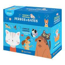 Perros Y Gatos Caja Libro y Puzzle