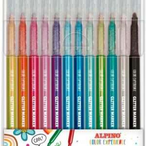 Rotulador glitter 12 colores Color Experience