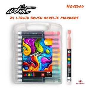 Maletín 24 Rotuladores Acrílicos