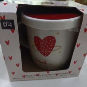 Taza Tisana 350ml Con Filtro Amor