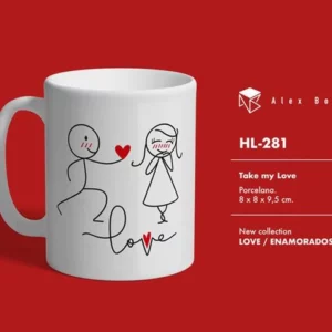 Taza Cerámica Enamorados Love