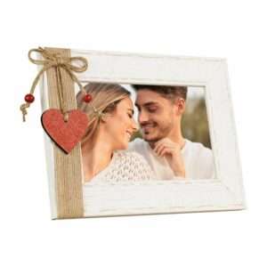 Marco Madera 10x15 Corazón Colgante